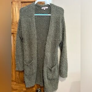 Love tree cardigan.  Worn one time.